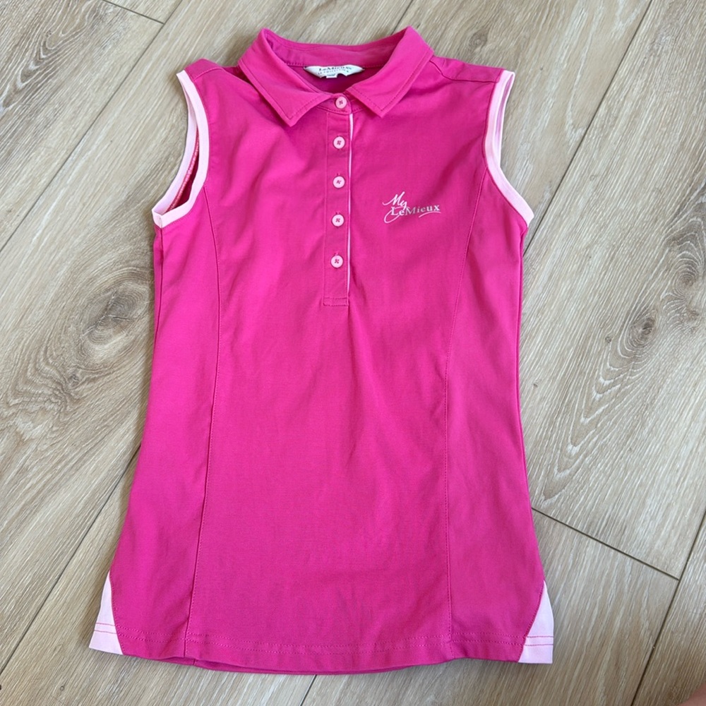 LeMieux Hot Pink Short Sleeve Riding Top